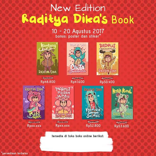 raditya dika books new edition